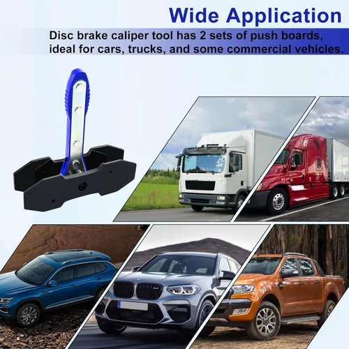 Vista 5 de JoyFans - Juego de herramientas de compresión de pinza de freno, herramienta de trinquete de pistón de disco cuádruple automotriz, herramienta
