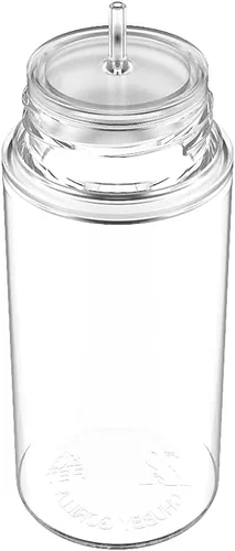 Vista 3 de BOTTLES Chubby Gorilla - Botella de unicornio de 3.4 fl oz - Botella transparente con tapa natural - V3 (paquete de 3)