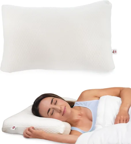 Vista 10 de Core Products Almohada ajustable – Loft personalizable con relleno de plumón alternativo para dormir de lado, espalda o estómago; espuma