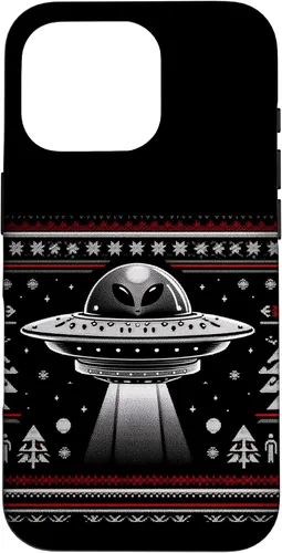Vista 20 de Lindo alienígena OVNI Navidad Ugly Sweater Pijamas Caso para iPhone 16