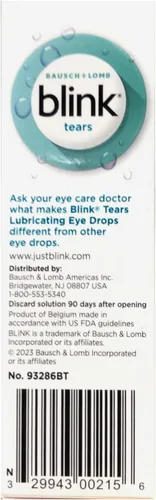 Vista 4 de Paquete de 4 gotas lubricantes Blink Tears, 0.5 onzas líquidas