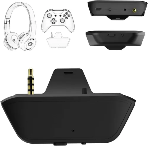 Uberwith Adaptador de audio estéreo Bluetooth Xbox One para Xbox One XS, compatible con auriculares inalámbricos, altavoces, Airpods de baja latencia