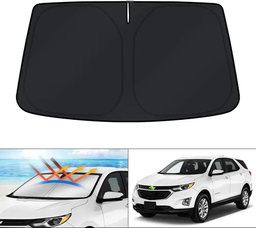Vista 214 de KUST Parasol para parabrisas para Honda Accord 2018-2024 2025 2026, accesorios de ventana de 4 capas, protector solar plegable, bloquea los rayos