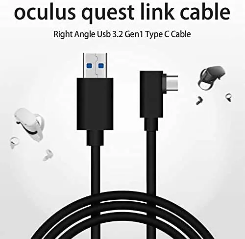 Vista 2 de Master Cables Oculus Link - Cable de auriculares de realidad virtual compatible para Quest 2 y Quest