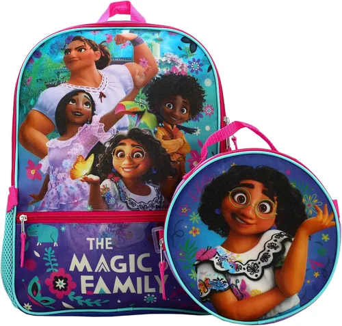 Encanto The Magic Family - Mochila para almuerzo juvenil, Multicolor, osfa