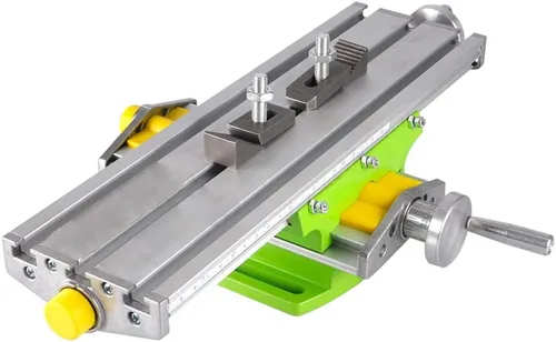 Vista 9 de Mesa de banco compuesto compacto de aluminio banco superior de carpintería Mesa deslizante cruzada Accesorio de tornillo de banco Clarmp 2 ejes
