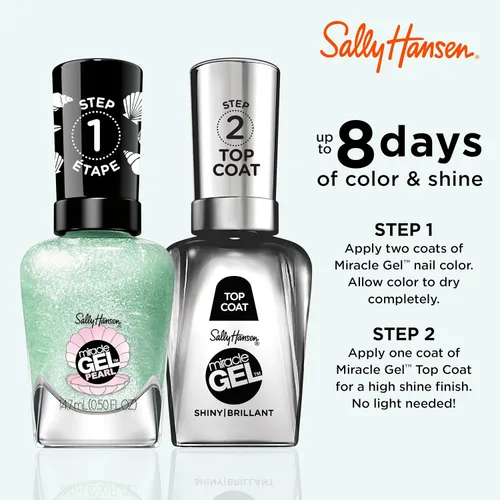 Vista 15 de Sally Hansen Miracle Gel™ x Jared McCain, GOAT Gold, Larga duración, fórmula tipo gel, sin necesidad de lámpara UV, esmalte de uñas dorado