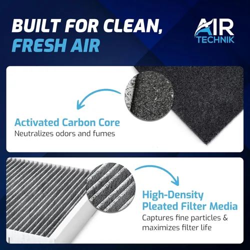Vista 4 de AirTechnik CF10547 - Filtro de aire de cabina con carbón activado Compatible con Ford Edge 2007-2015 /Lincoln MKX 2007-2010 y 2011-2018