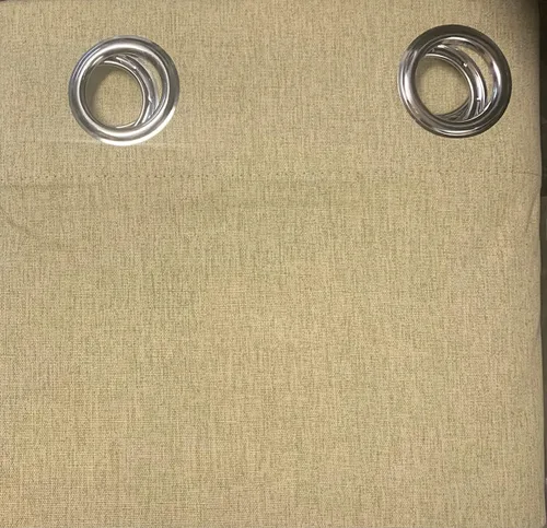 Vista 4 de Ikiriska Cortina de lino 100% opaca extra larga (1 panel). Aislamiento térmico grueso. Hecho a medida de 8 a 24 pies de longitud