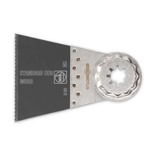 Fein StarLock Plus E-Cut - Hoja de sierra oscilante estándar, forma ancha, 2-1/2 pulgadas de ancho para toda la madera, paneles de yeso y plásticos,