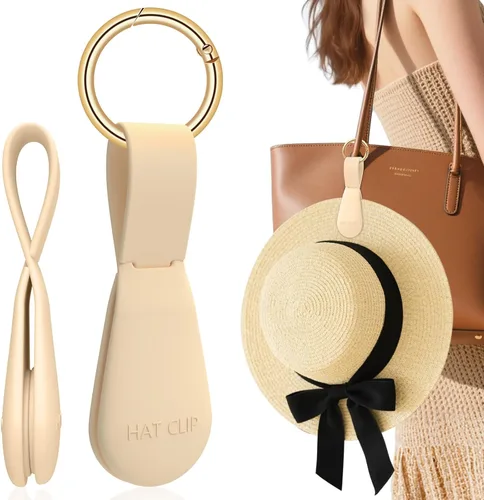 Clip magnético para sombrero, paquete de 1 El clip de sombrero caqui claro para viajar en la bolsa, clips magnéticos para sombreros para bolsa y