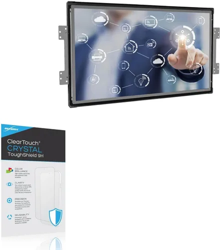 BoxWave Protector de pantalla compatible con Distec POS-Line 24 Video PME (24 pulgadas), ClearTouch Crystal ToughShield 9H (paquete de 2), protector