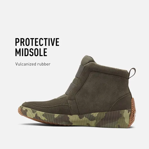 Vista 4 de SOREL Out 'N About Plus - Botas de lluvia de piel impermeables para mujer