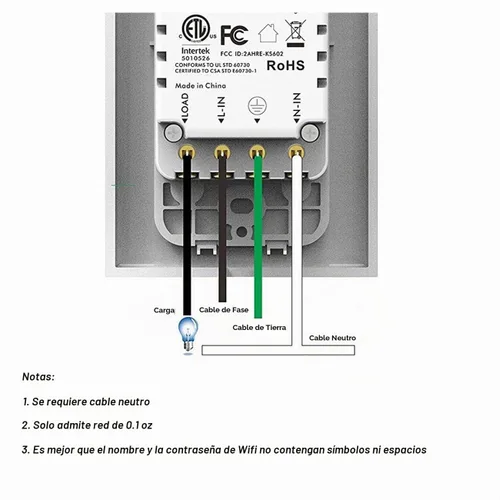 Vista 5 de Interruptor de luz inteligente WiF de 3 bandas compatible con Alexa y Google Home requiere cable neutro, control de aplicación y cronograma