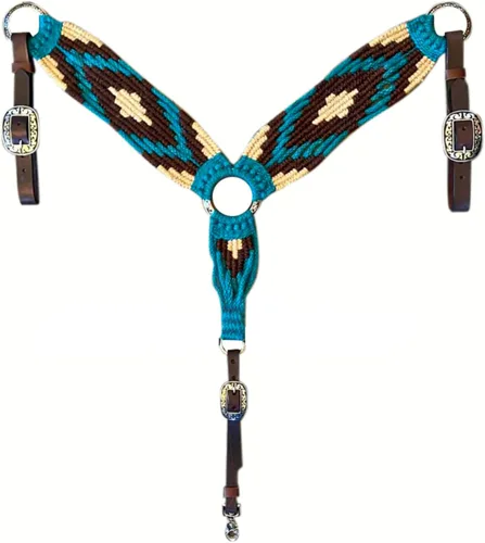 Vista 25 de Collar de Pecho de Mohair Occidental Personalizable Hecho a Mano de Cheval's para Caballos, Collares de Pecho Ecuestres para Caballos -(MB 5-Full)