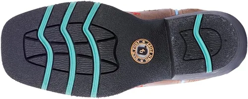 Vista 7 de Dan Post Botas Niños Niñas Starlett Punta Cuadrada Botas De Vestir Mid Calf - Marrón