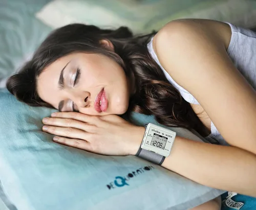 Vista 5 de Tech Tools Reloj despertador vibratorio - Shake N Wake - Reloj de pulsera con alarma silenciosa - con alarma dual