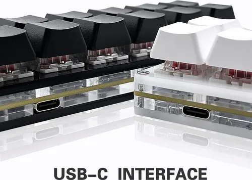 Vista 3 de Newhui 12 Teclas Teclado Mecánico para Juegos de Una Sola Mano, Teclado OSU USB-C con Cable, Teclado Programable e Intercambiable en Caliente.