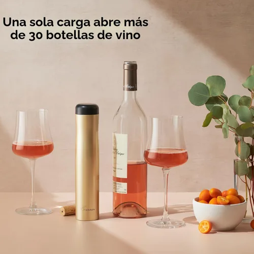 Vista 5 de Rabbit Sacacorchos Eléctrico Automático - Abridor de Vino Manos Libres con Cortador de Papel de Aluminio Integrado, Abrebotellas Eléctrico