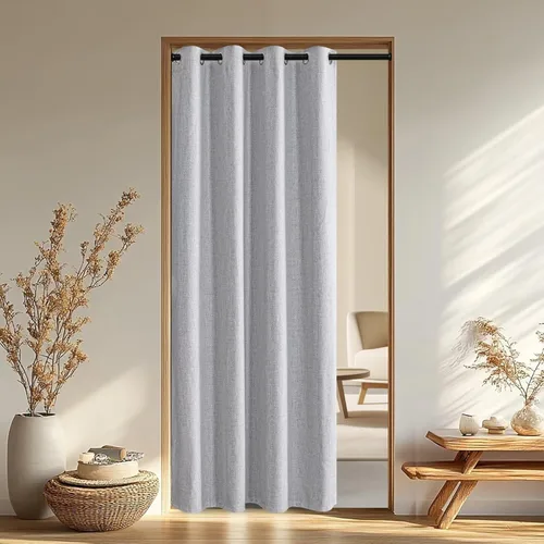 Vista 31 de IGEMAEVE Cortinas opacas de tamaño personalizado para dormitorio, 100 % opacas, 1 panel, aislamiento térmico, cortinas de oscurecimiento