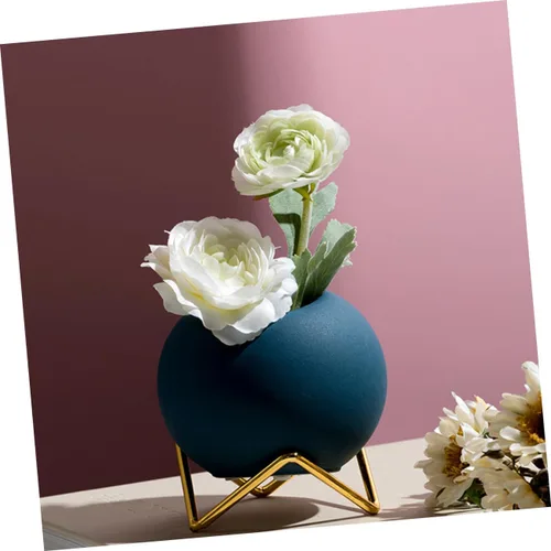 Vista 2 de EXCEART 2 macetas artísticas únicas para plantas, macetas pequeñas de cerámica, maceta de cerámica, mini maceta de flores, macetas de suculentas
