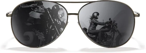 Cyxus Gafas de sol polarizadas de aviador para hombres y mujeres, lentes de espejo clásicos, protección UV