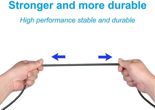 Vista 6 de Cable de repuesto para auriculares Astro A40 con botón de silencio en línea para auriculares Astro A10/A40/A40TR/A50, compatible con controlador