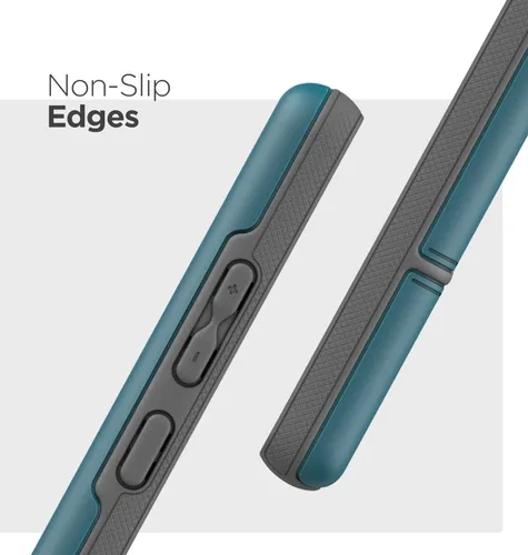 Vista 5 de ENCASED Funda resistente para Galaxy Note 20 (2020 Rebel Armor) de grado militar, cubierta protectora resistente (Samsung Note 20), azul turquesa