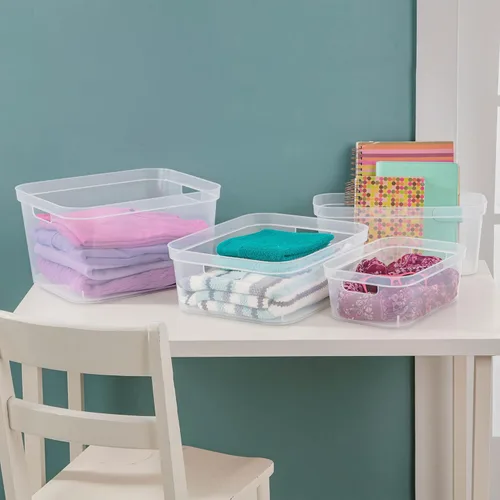 Vista 5 de Sterilite BIN Almacenamiento Transparente Alto 13268606