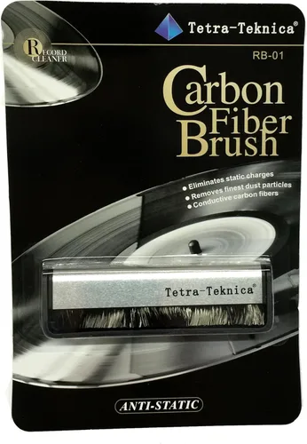 Vista 3 de Tetra-Teknica RB-01 Cepillo antiestático para discos de vinilo LP de fibra de carbono