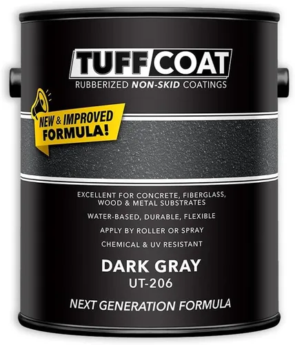 Vista 9 de TUFF Coat UT-100 revestimiento antiderrapante, 1 galón Azul Caribe