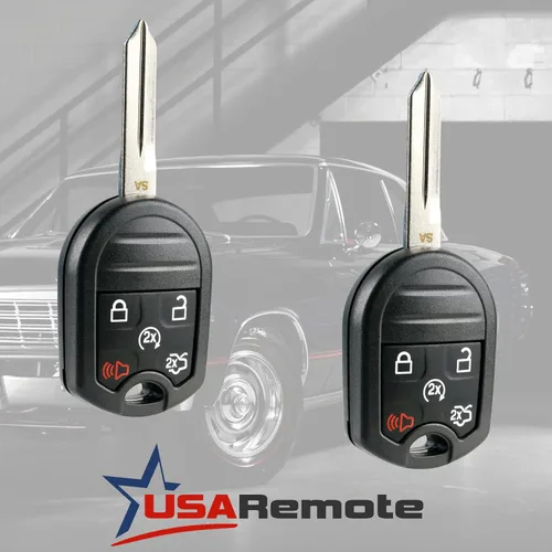 Vista 2 de Llavero de automóvil con arranque remoto de entrada sin llave compatible con Ford, Lincoln, Mercury, Mazda (CWTWB1U793 5-btn) - Programa garantizado
