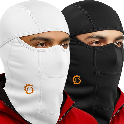 Vista 13 de Pasamontañas para motocicleta, máscara facial , osfa, Negro