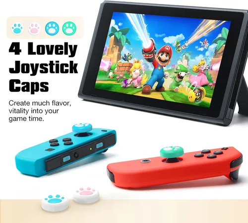 Vista 7 de MoKo Joycon Joystick de repuesto, 24 piezas, kit de reparación Joycon, 4 unidades de palillos analógicos 3D para Nintendo Switch OLED 2021Switch
