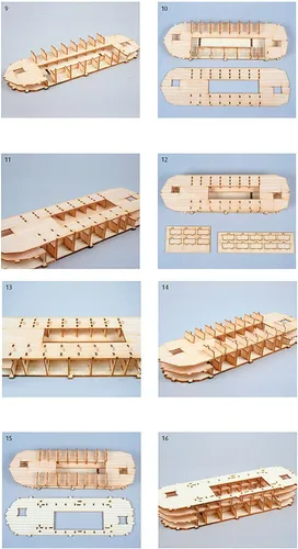 Vista 5 de YOUNGMODELER Kit de modelo de madera de escritorio Arca de Noé