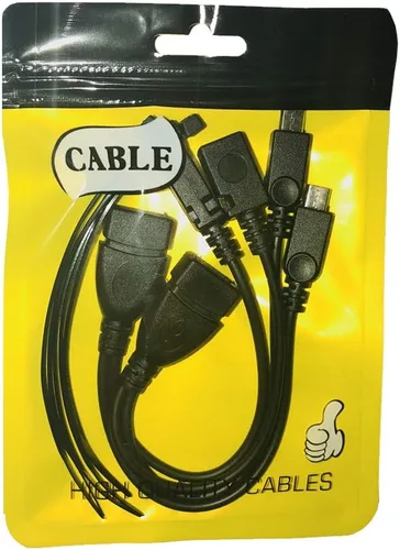 Vista 5 de AuviPal 2-in-1 Micro USB to USB Adapter (OTG Cable + Power Cable) for Fire Stick, PlayStation Classic and More - 2 Pack