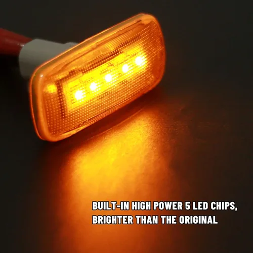 Vista 2 de Luces LED de marcador lateral de guardabarros de cama trasera para camiones Dodge 2010-2017 y Ram 2011-2016 Dually de doble rueda, guardabarros