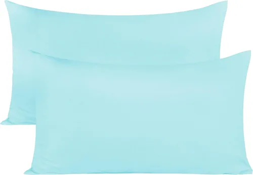 Vista 12 de Fundas de almohada blancas de viaje para niños pequeños, 12 x 16 pulgadas, fundas de almohada de viaje de 800 hilos, algodón egipcio, juego de 2