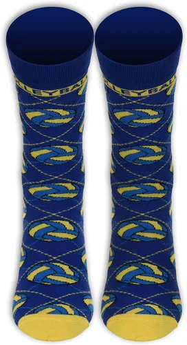 Vista 2 de Calcetines con temática deportiva (Estados Unidos, numérico, 8, 11, regular, voleibol)