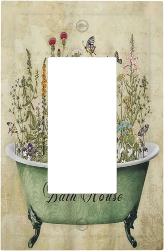 Vista 235 de Placa de Cubierta de Interruptor de Luz de 2 Posiciones Combinación de Abstracción/1 Toggle 1 Rocker Placas Decorativas de Pared de Plástico Negro