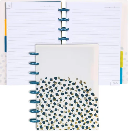 Vista 54 de Talia - Cuadernos de notas con tapas, planificador, personalizables, (Rosa de los 90, Junior (5.5 pulgadas x 8.5 pulgadas))