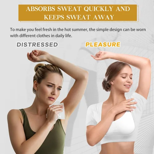 Vista 5 de Zhanmai - 3 piezas de almohadillas para el sudor de las axilas, para mujeres, a prueba de sudor para las axilas
