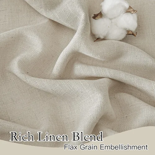 Vista 4 de RYB HOME - Cortinas de café de 24 pulgadas de largo, cortinas cortas de lino traslúcidas para ventana pequeña, cortina de media privacidad