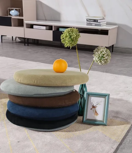 Vista 8 de Sigmat Cojín de espuma viscoelástica antideslizante suave y redondo para silla, 20 pulgadas, color camello