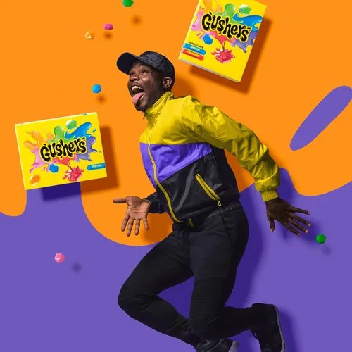 Vista 8 de Gushers - Aperitivos con sabor a frutas, paquete variado, fresa y tropical, 20