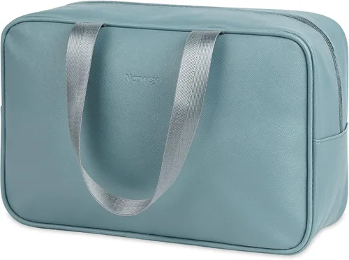 Narwey Neceser de tamaño completo, bolsa de cosméticos grande, bolsa de maquillaje de viaje, organizador para mujeres y niñas, L, Bolsa de cosméticos