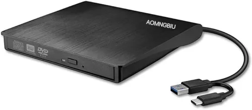 Vista 5 de Unidad externa de CD/DVD para portátil USB 3.0 portátil +/-RW grabadora de CD lector compatible con Mac MacBook Pro/Air iMac Desktop Windows