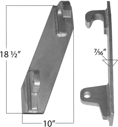 Vista 2 de Titan Attachments Par de soportes de montaje para cargadores John Deere Global Euro