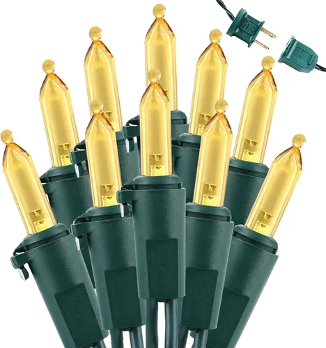 Vista 21 de Brizled Luces de Navidad, 33 pies, 100 LED Conectables de Extremo a Extremo, Mini Luces de Cadena de Navidad, 120V Certificadas UL, Blanco Frío, Luz