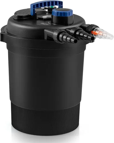 RELAX4LIFE Filtro de estanque de presión biológica - Filtro biológico presurizado con luz UV-C de 13 W, 4 adaptadores, 2642 GPH para estanques Koi